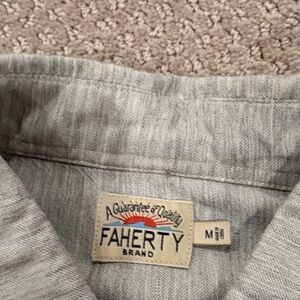 Faherty Light Gray Casual Shirt